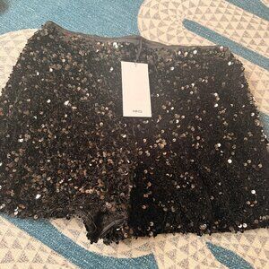 Black Sparkle Sequin skirt